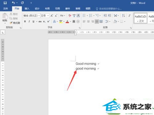 word中输入英语单词 win10系统在word文档输入英文时第一个字母自动变成大写的解决方法